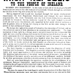 Easter Proclamation of 1916. The rebellions inspired the Irish song 'Foggy Dew'