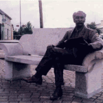 Percy French, sculpted by Alan Ryan Hall, in Ballyjamesduff