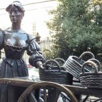Molly Malone statue in Dublin is a great tourist attraction for visitors from all over the world