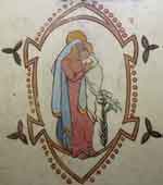 Madonna and Child painted by Grace Gifford in her cell in Kilmainham Gaol