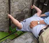 Kissing the Blarney Stone to give the 'gift of the gab' photo by Brian Rosner