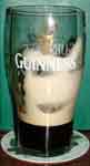 Empty Guinness glass