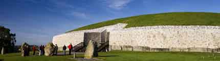 Newgrange is a 5000 year passage tomb - winter solstice illumination lights up the passage and chamber