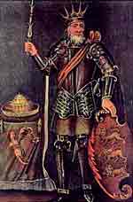 Brian Boru King of Munster, 18th century engraving