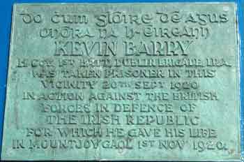 Kevin Barry Commemorative Plaque