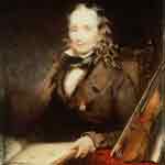Painting of Paganini by Samuel Lover, multi-talented Irish artist, singer, songwriter and novelist.