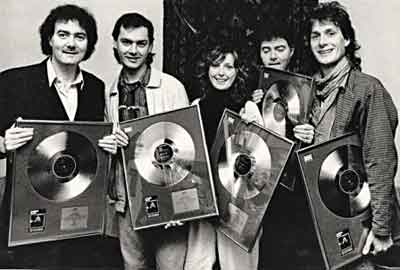 Clannad, Irish band, with some of their awards